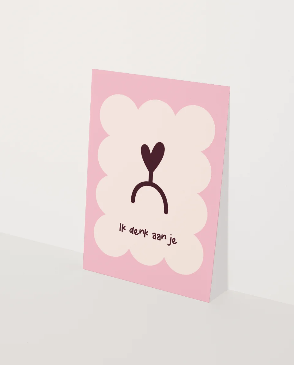 Wenskaart - Ik denk aan je - Heyday