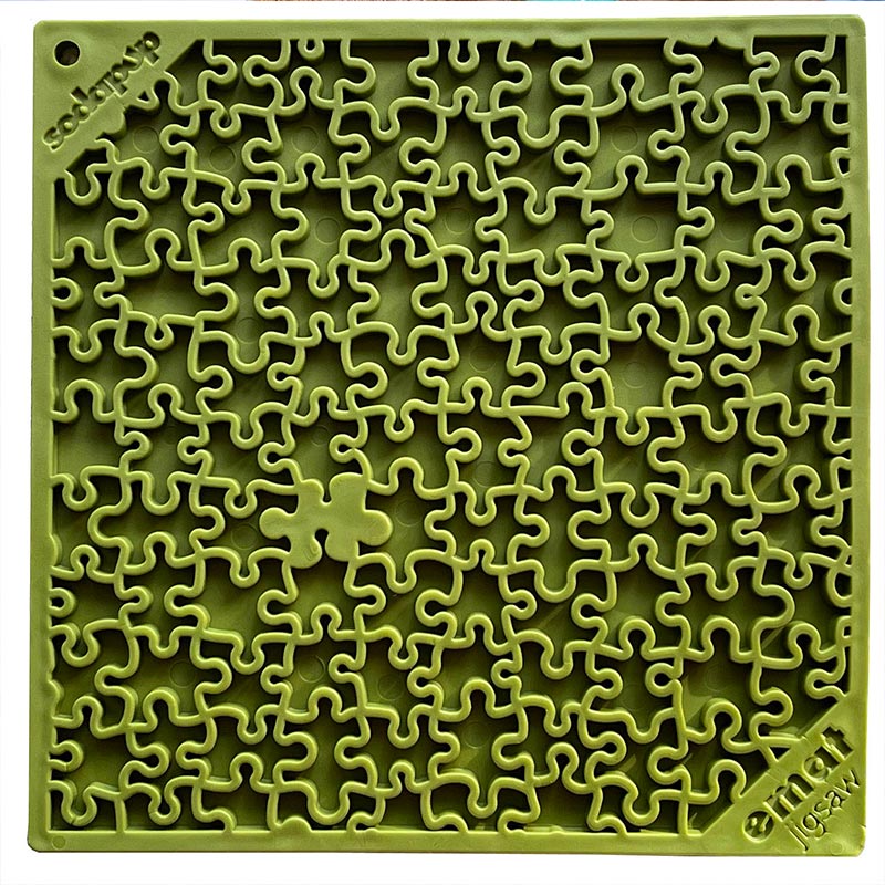 Sodapup Lickmat Jigsaw Large – Groen