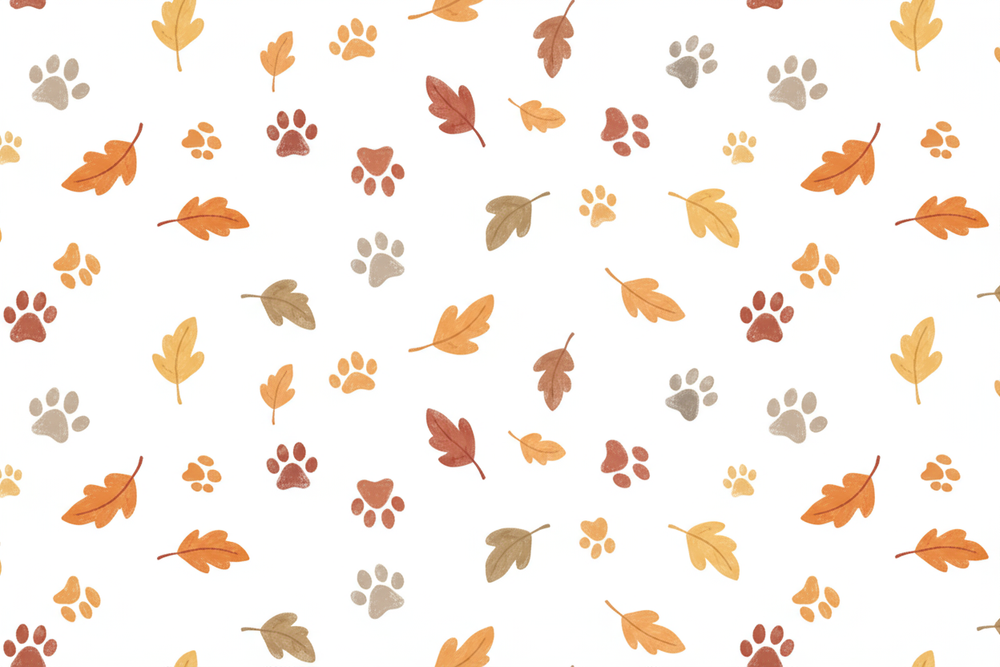 maak-een-achtergond-met-hondenpootjes-en-herfstblaadjes-getekend-in-een-liefelijke-stijl-met-witte-achtergond