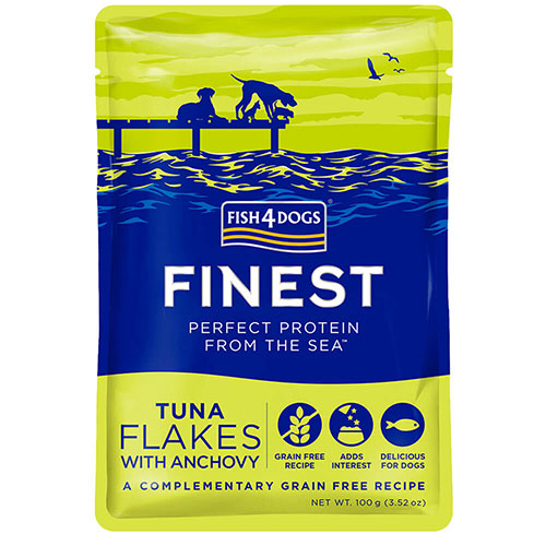 Finest tonijn Flakes met ansjovis - Fish4dogs